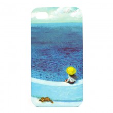 Чехол для iPhone 4/4S JimmySpa "Девочка, собака и море"
