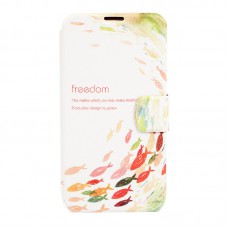 Чехол-книжка для Samsung Galaxy S5 Freedom, с рыбками, GView