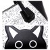 Сумка Duolaimi Cat Drawing 55323, pu кожа, черно-белая
