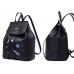 Рюкзак с принтом Космос 55379, экокожа, черный