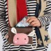 Сумочка-кошелек Мордочка кролика в японском стиле, 17х11 см, коричневый