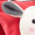 Сумочка-кошелек Мордочка кролика в японском стиле, 15х13 см, красный