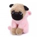 Мягкая игрушка - щенок Мопс, 22 см, розовый