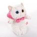 Мягкая игрушка - кошка в косынке, 22 см, белая