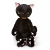 Мягкая игрушка - Сердитый кот, 36 см, черный