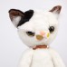 Мягкая игрушка - Сердитый кот, 36 см, белый